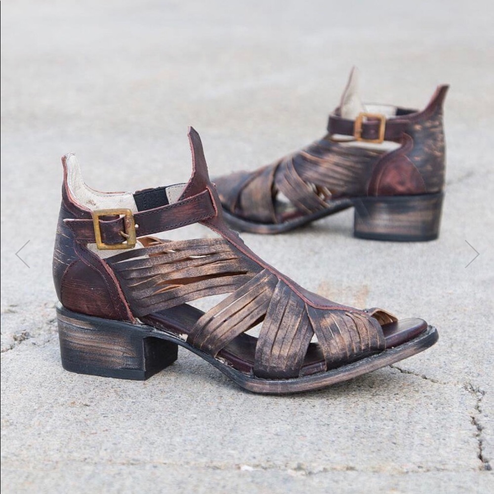 Freebird Arrow Bootie sandals Boho 10